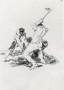 Three Men Digging Francisco Goya